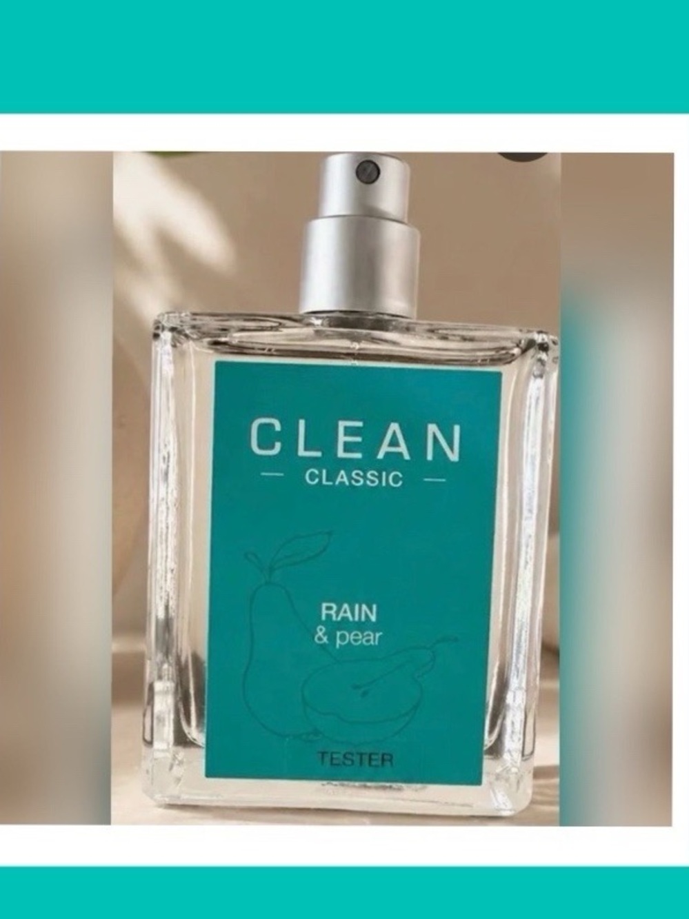 *NIB 2oz Tester* Clean Classic Rain & Pear Women's Body Fragrance